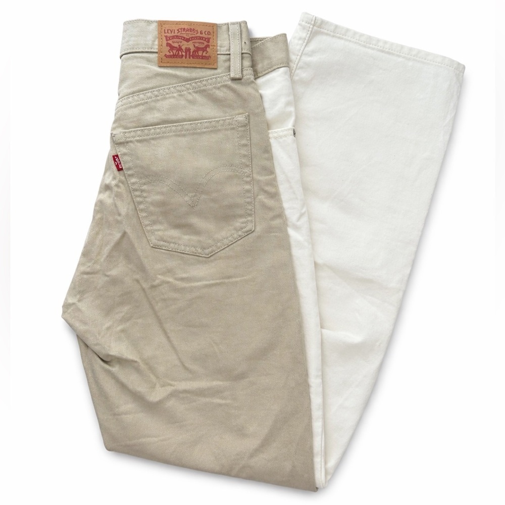 Levi's Beige and Cream Two Tone Jeans - Picture 3 of 3